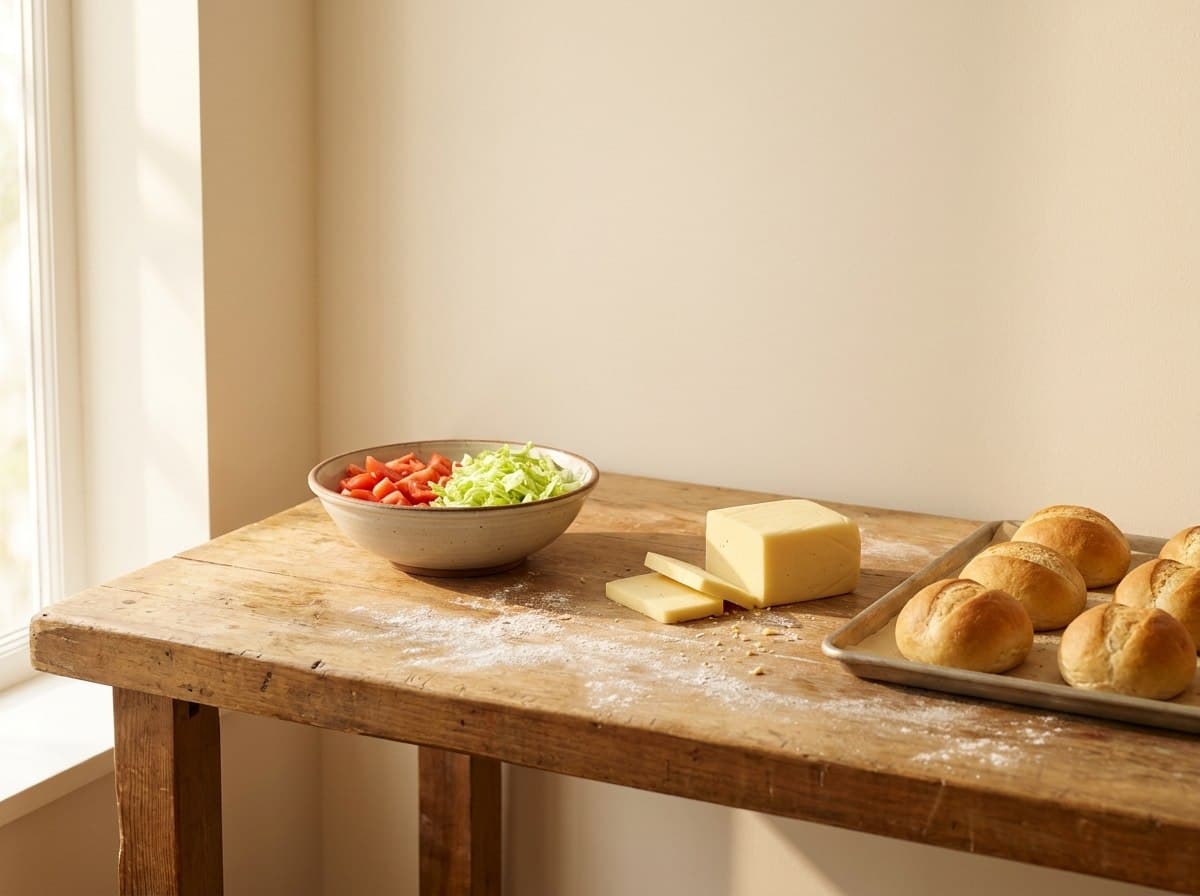 Fresh ingredients being prepared at Friend Hub